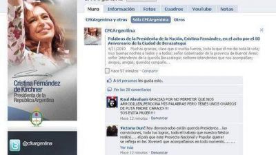 Cristina, ahora tambi�n en Facebook