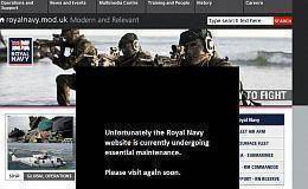 "Hackean" el sitio web de la marina brit�nica