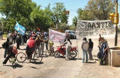 Ajeros levantaron el piquete en Ruta 50 en Maip� pero advirtieron que podr�an volver a protestar