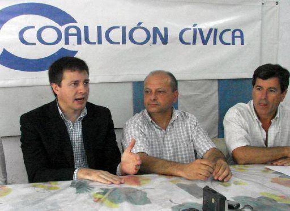 El candidato a gobernador de la provincia de la Coalici�n C�vica Ari estuvo en la ciudad