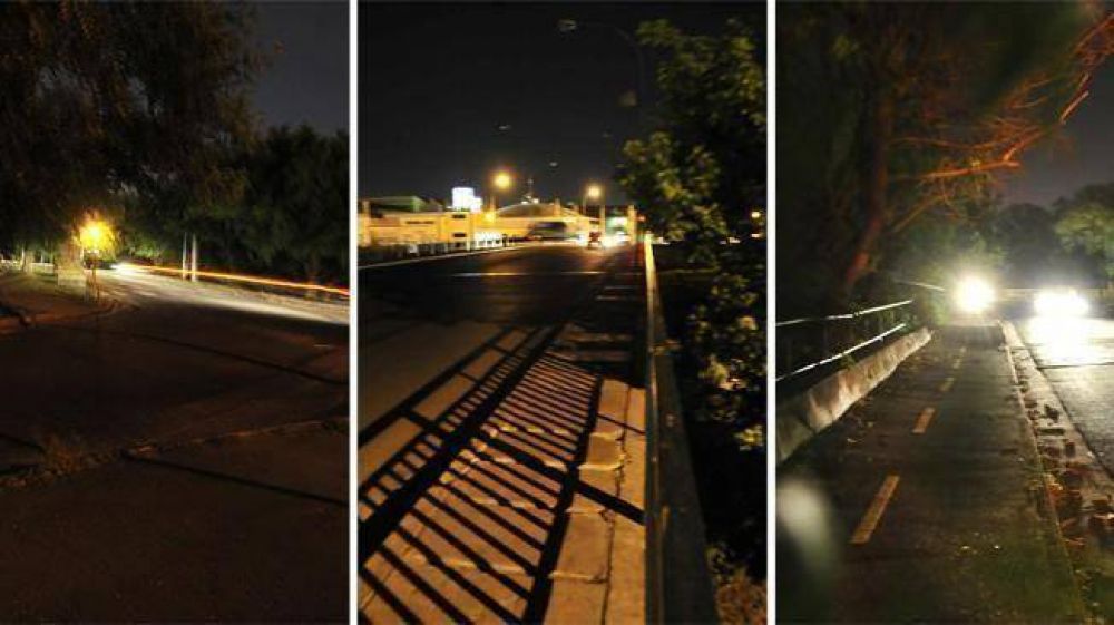 Costanera, con varios kil�metros sin luz