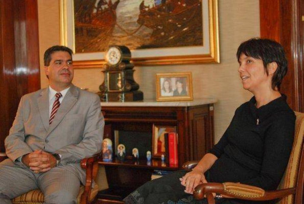 Capitanich y Marc� del Pont analizaron el rol del Banco del Chaco para fomentar inversiones