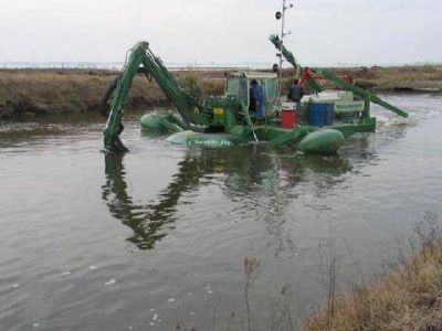 Comenz� la tercera etapa de canalizaci�n del r�o Salado 