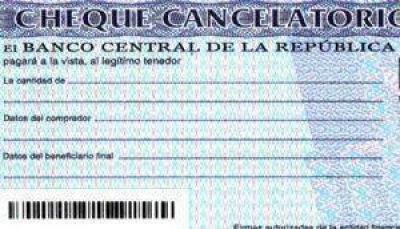 Los cheques cancelatorios ya se pueden tramitar en Mendoza