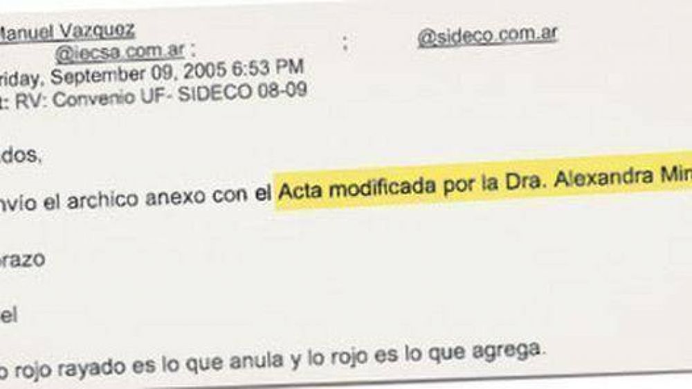 La esposa de De Vido asesor� a V�zquez por el Belgrano Cargas