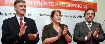 Alfons�n, Binner y Stolbizer ya est�n en carrera hacia 2011