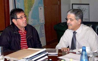 Sandoval acord� ejecuci�n de nuevas obras para Los Antiguos