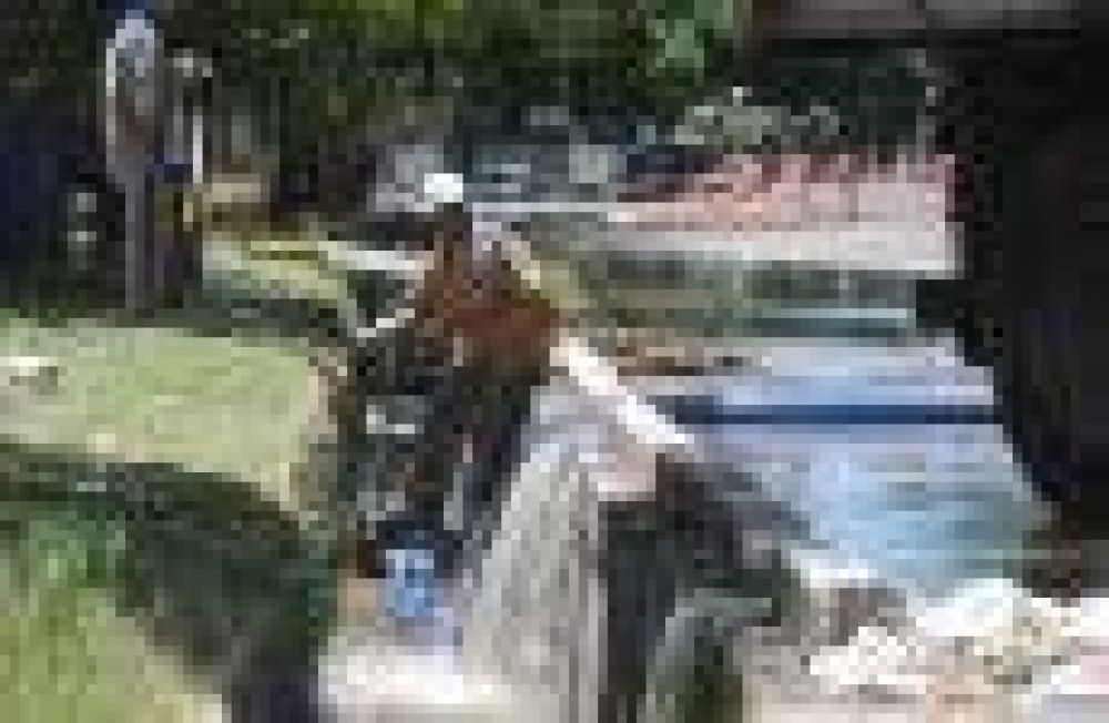Propusieron drenar al Zanj�n de los Ciruelos los efluentes del ca�o roto en Las Heras