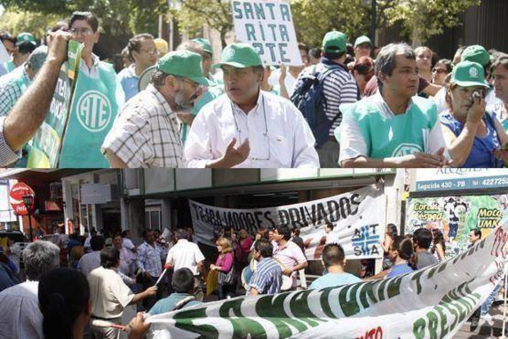 Jornada de calor y protestas en el microcentro tucumano
