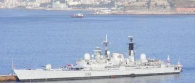 D�as antes de la Cumbre, Chile recibi� un buque brit�nico que patrullaba en las Malvinas