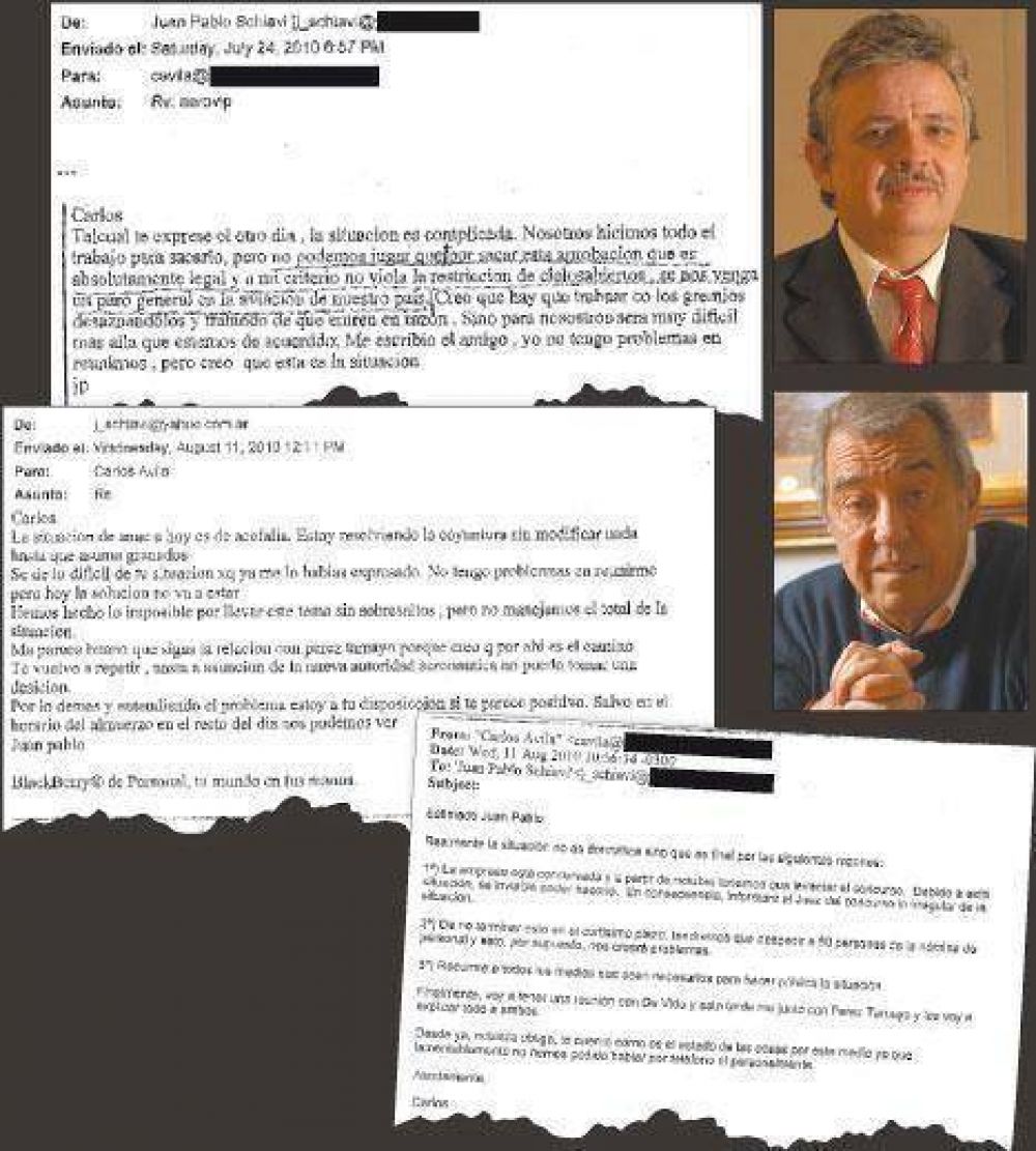 Schiavi admite que P. Tamayo maneja el negocio a�reo