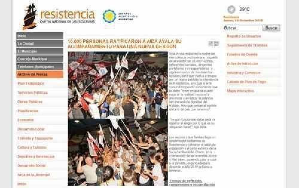 Ayala confunde actos de su campa�a pol�tica con actividades oficiales