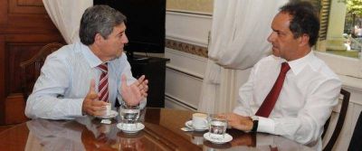 El Gobernador Scioli visit� al presidente de Diputados