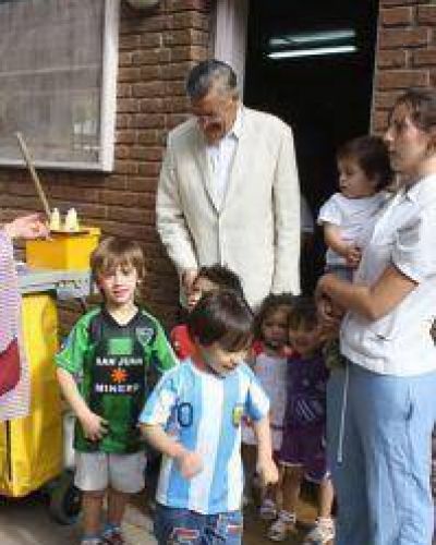 Gioja y Balverdi de visita en el Rawson 