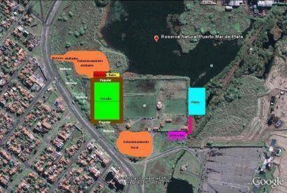 No se ponen de acuerdo: Lo que para la Fundaci�n Reserva Natural del Puerto es una obra clandestina para el Club Aldosivi son tareas de resembrado