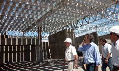 La futura terminal de San Rafael ya tiene techo