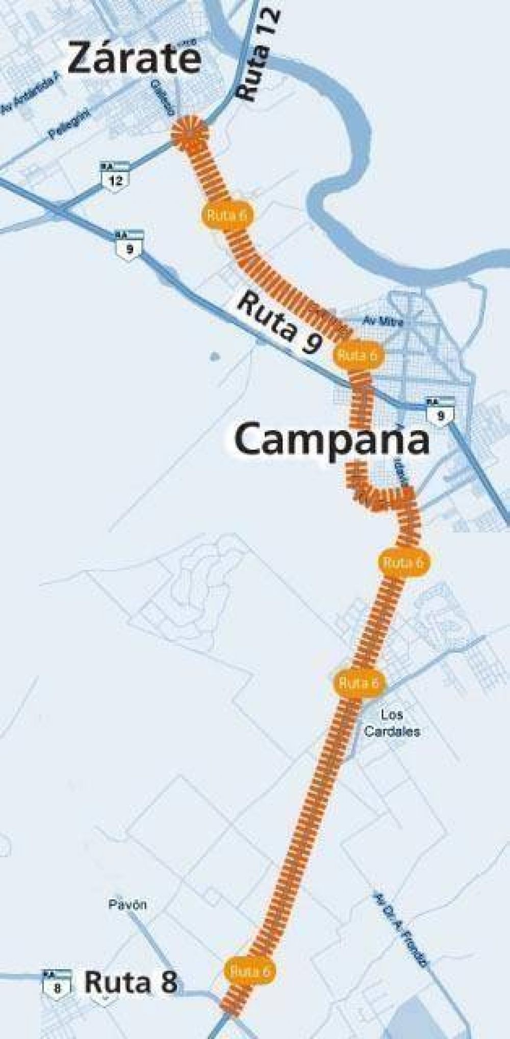  Licitan importantes obras de la ruta 6, entre Zrate-Campana y ruta 8