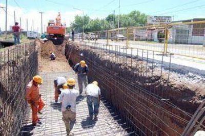 Comenz� ayer la primera etapa de las obras pluviales para prevenir inundaciones