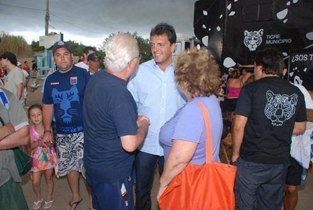 Sergio Massa presenci� "Soy Tigre" junto a los turistas en San Clemente