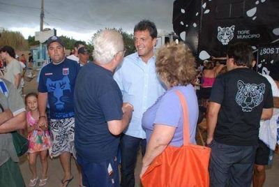 Sergio Massa presenci� "Soy Tigre" junto a los turistas en San Clemente