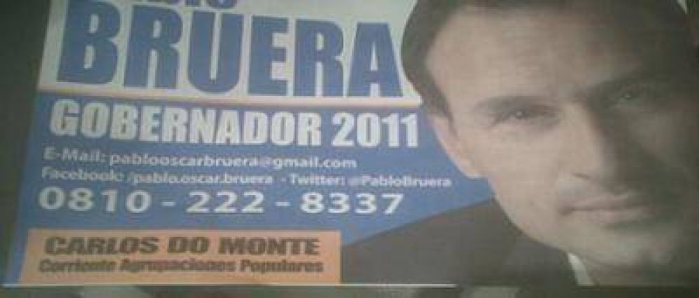 Mientras se muestra cercano a Scioli Bruera se vende "Gobernador 2011"