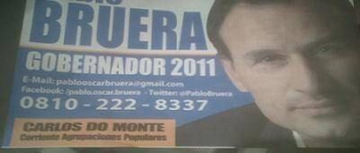 Mientras se muestra cercano a Scioli Bruera se vende "Gobernador 2011"