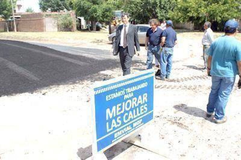 Trabajan en obras del presupuesto participativo