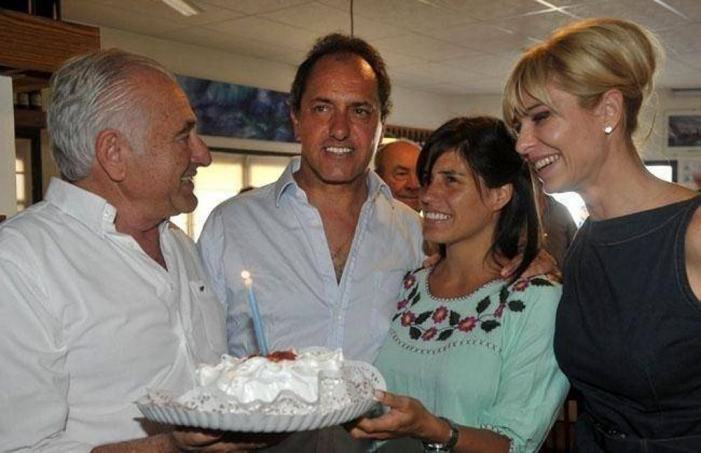 Scioli festej� sus 54 en Mar del Plata