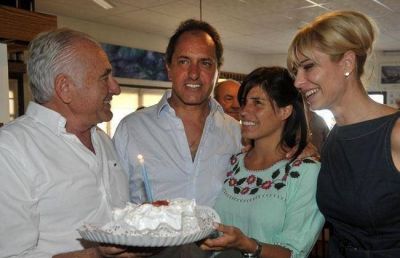 Scioli festej� sus 54 en Mar del Plata