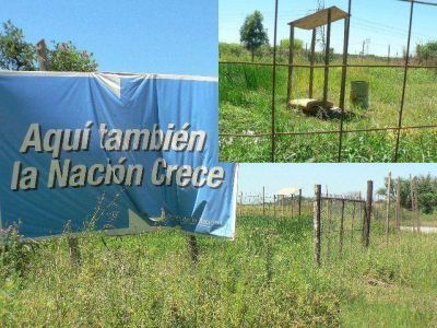 Aqu� tambien la Nacion crece Alambraron un futuro pozo