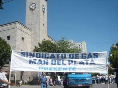 Nueva marcha del Sindicato de Gas de Mar del Plata, ahora con cortes de calles