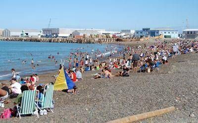 Ayer hubo mejor clima en la costanera de Comodoro