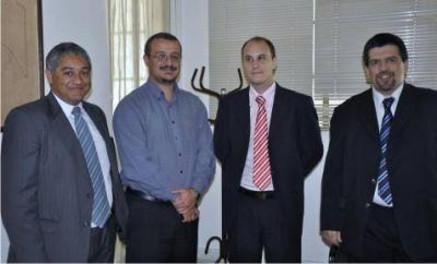 El Lic. Trujillo y el Dr. Barros  Autoridades Municipales visitaron la Oficina de Asuntos Internos de la Auditora General bonaerense