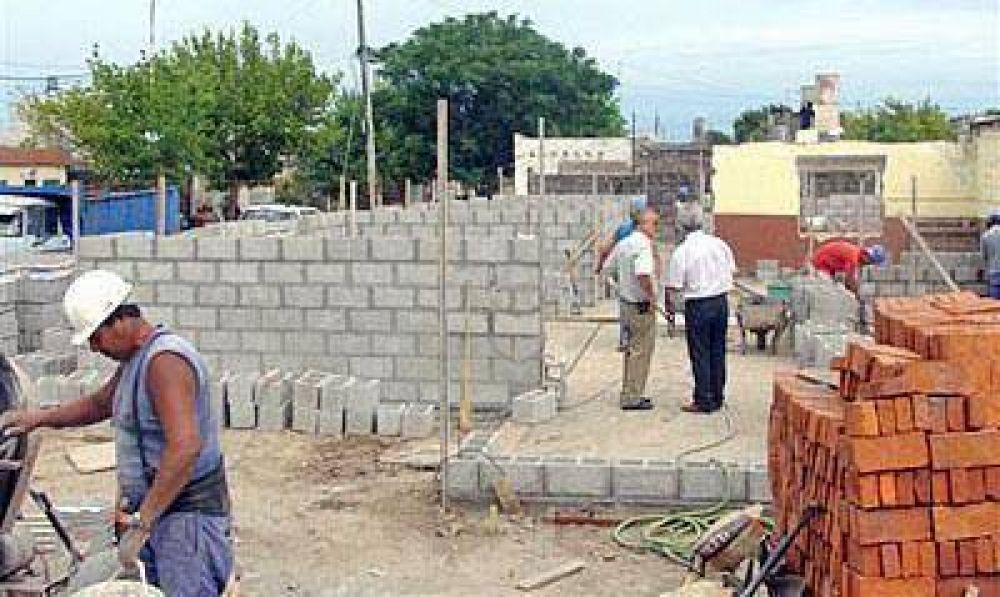 A buen ritmo avanza la construcci�n de la sede local del programa provincial Envi�n