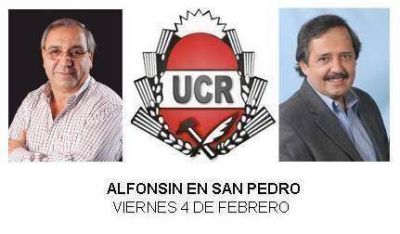 Ricardo Alfons�n en San Pedro