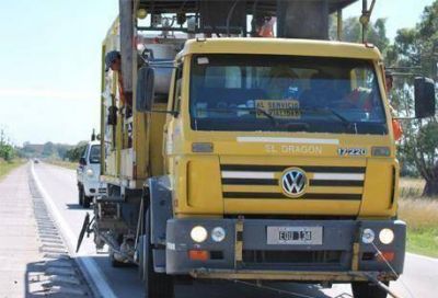 Comenz� la demarcaci�n vial en caminos que unen la ciudad con localidades
