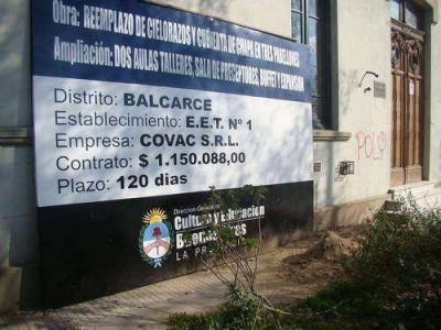 Se reanudar� la obra en Escuela T�cnica: tambi�n habr� mejoras en la Media N�3