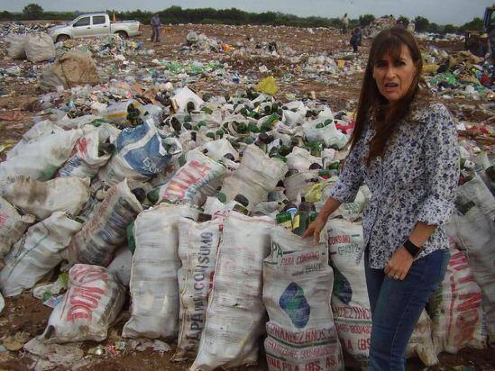 Barbero visit� el predio de Concaro para comprobar el trabajo de reciclado de residuos
