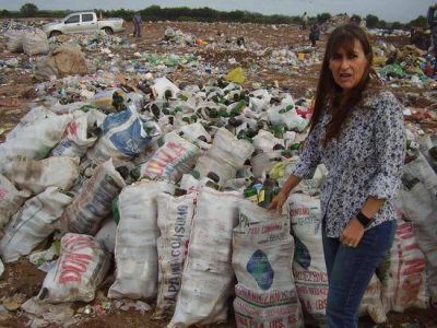 Barbero visit� el predio de Concaro para comprobar el trabajo de reciclado de residuos
