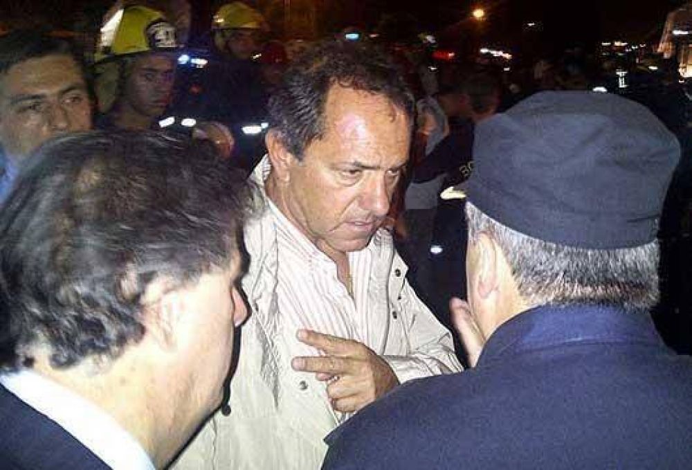Scioli: "Pude ver los cuerpos"
