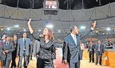 Frente a Cristina, Scioli moviliz� al PJ