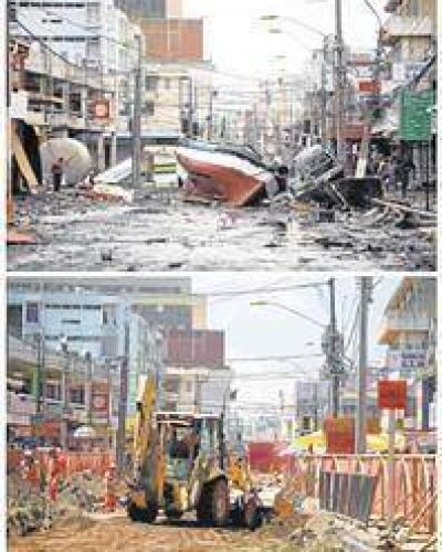 Cr�ticas a Pi�era por el atraso de la reconstrucci�n tras el sismo