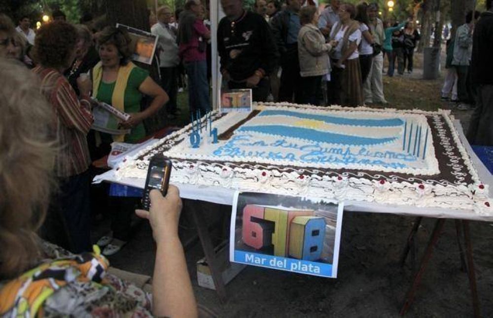 Mar del Plata tambi�n festej� los 58 de CFK