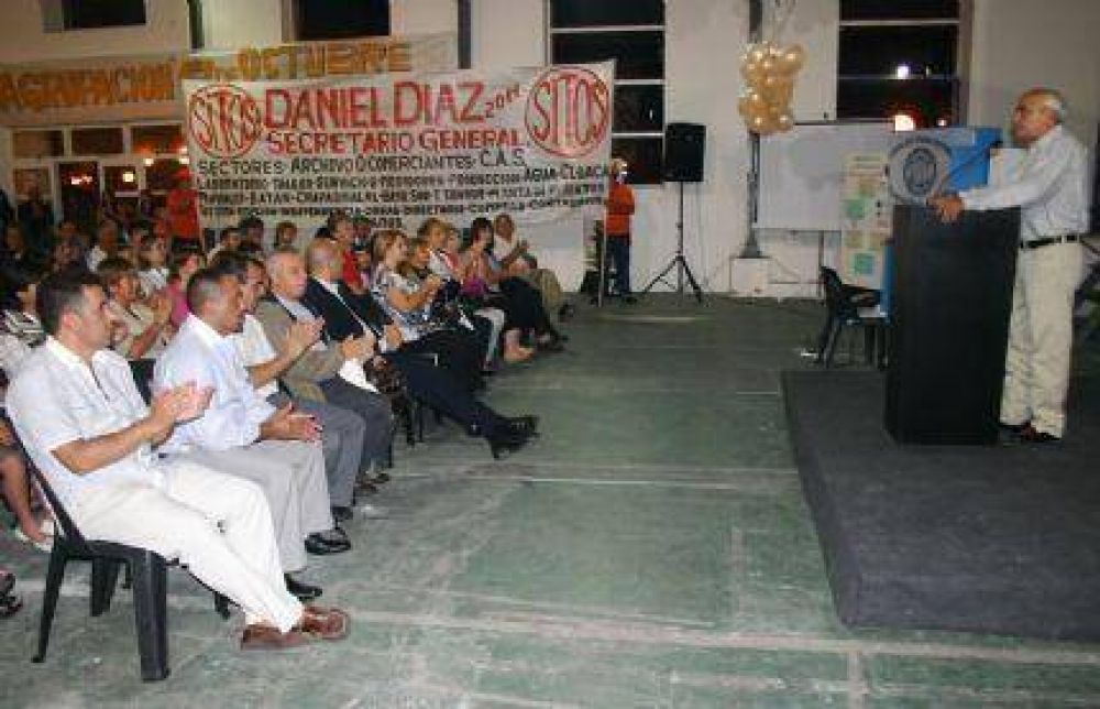 Rub�n Pereyra, de la Fentos, respald� la Lista Naranja de Sitos que encabeza Daniel D�az