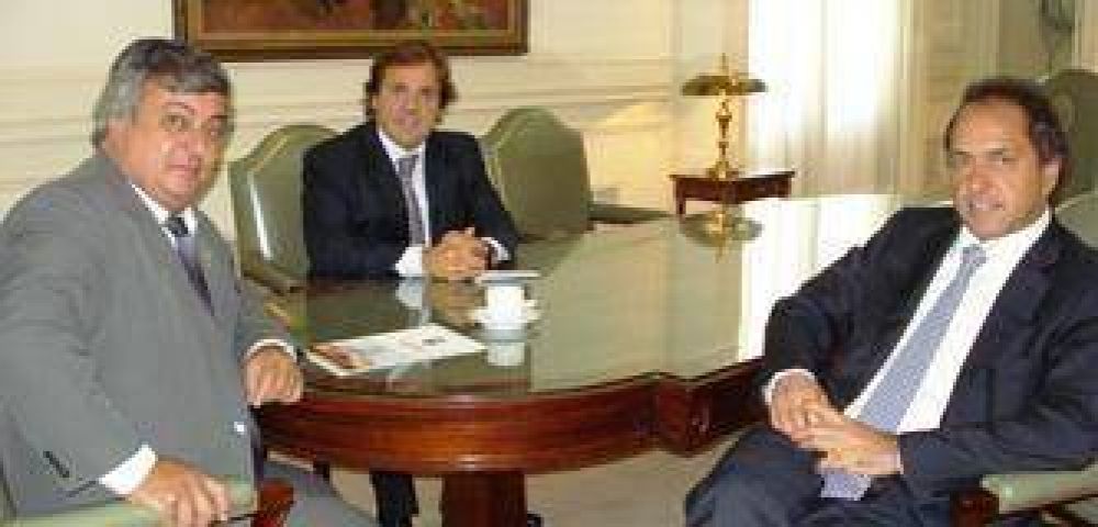 Selva, en reuni�n privada con el gobernador Scioli 