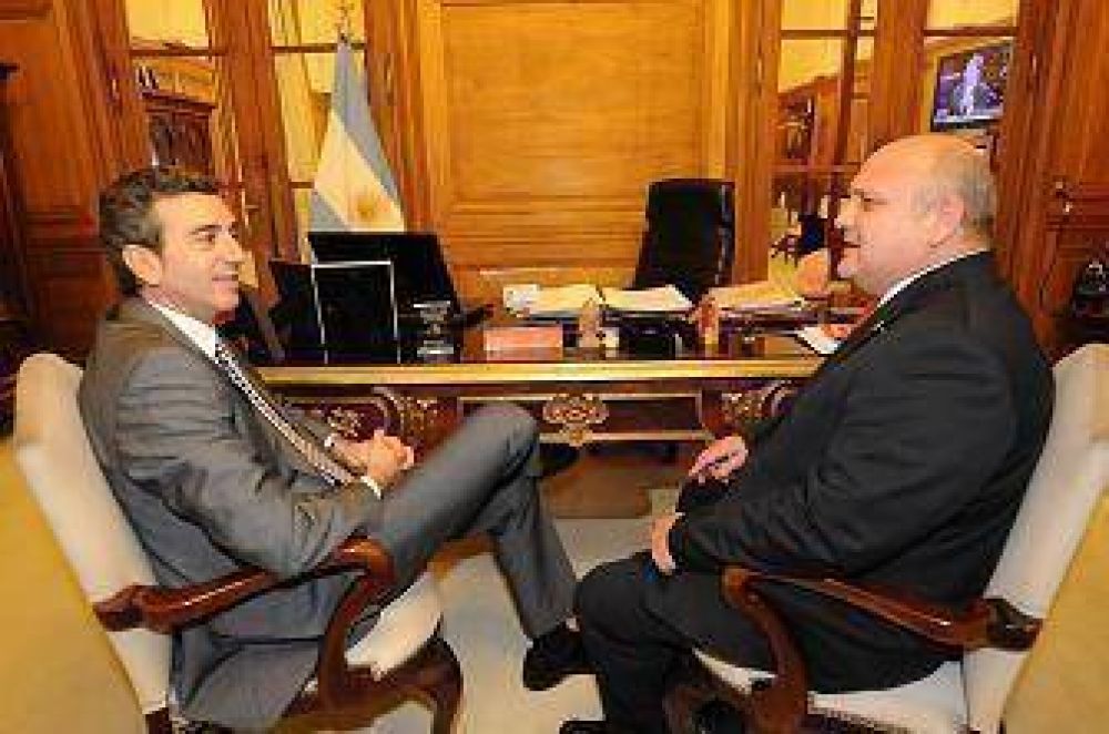 Randazzo departi� con Biancalani sobre las internas provinciales