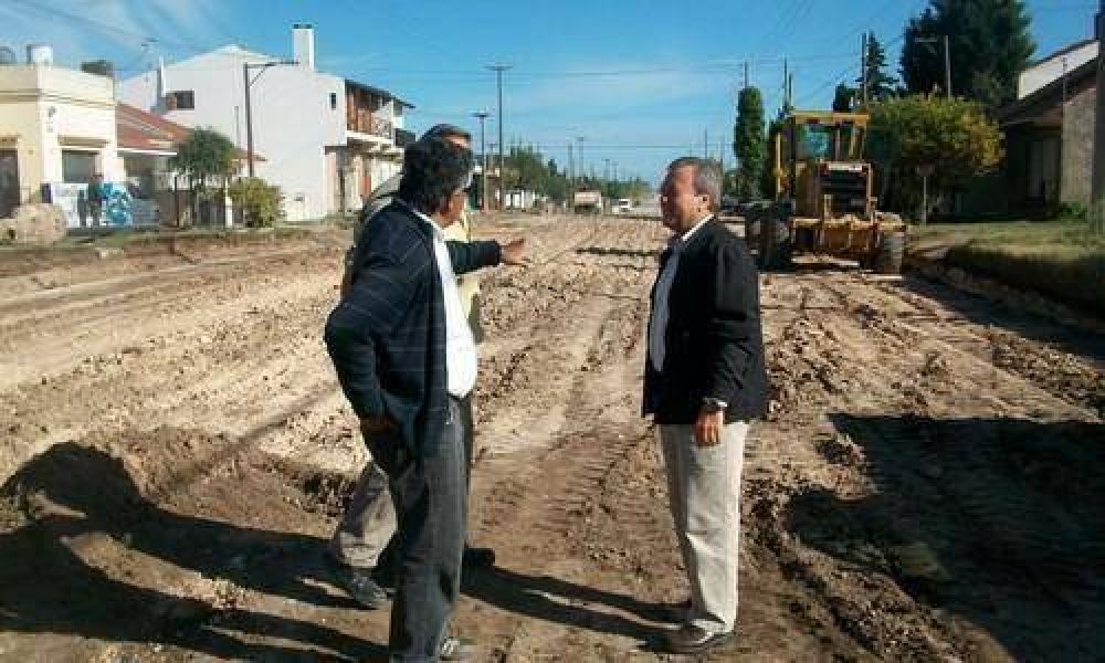 Recorrida por la obra en la avenida 91