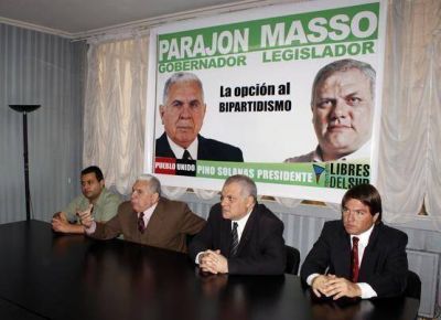 En contra del bipartidismo Paraj�n y Masso trazaron alianza pol�tica