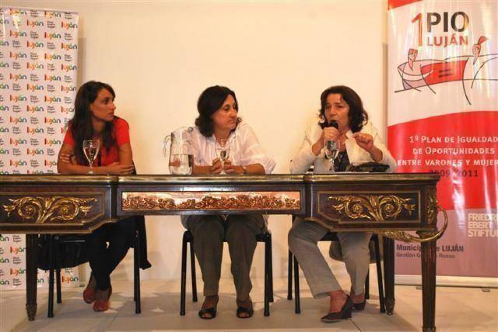 LUJAN - �UNA SOCIEDAD VA A SER M�S JUSTA SI HAY IGUALDAD DE OPORTUNIDADES�