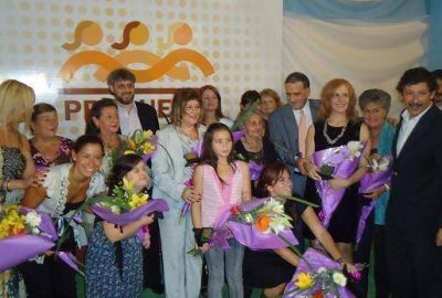 Erro y Posse en un homenaje a las mujeres del partido de Vicente L�pez